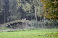 Alsdorf abseits aller Straßen, Alsdorfer Weiher und Tierpark, Foto-Nr. 69, 19.09.2009<br />Brücke über Rotwildgehege