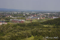 Alsdorf abseits aller Straßen, Bergehalde Noppenberg, Foto-Nr. 42, 22.05.2009<br />Annapark mit Langhaus und Förderturm