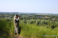 Alsdorf abseits aller Straßen, Bergehalde Noppenberg, Foto-Nr. 22, 24.05.2009<br />Rundweg auf halber Höhe<br />ein Foto von Siedlung Busch