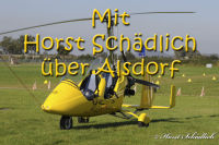 Alsdorf abseits aller Straßen, Mit Horst Schädlich über Alsdorf, Foto-Nr. 2, 02.04.2007<br />Tragschrauber