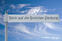 Blick auf die Broicher Siedlung