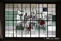 Broicher Siedlung, Blumenrather Straße, Foto-Nr. 34, 11.07.2010<br />Kath. Pfarre St. Barbara - Fenster