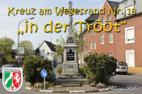 Kreuze am Wegesrand, 18. "in der Trööt", Foto-Nr. 2, 17.04.2011<br />Offizielles Denkmal der Stadt Alsdorf|50.88199266,6.15406036