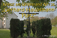 Kreuze am Wegesrand, 26. &quot;Gerhard-Hauptmann-Platz&quot;, Foto-Nr. 2, 17.04.2011|50.87023611,6.173325