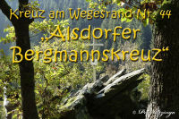 Kreuze am Wegesrand, 44. "Alsdorfer Bergmannskreuz", Foto-Nr. 2, 24.10.2011|50.56808333,6.29361111