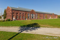 Sehenswürdigkeiten, Langhaus, Foto-Nr. 13, 03.10.2011<br />Die Rückseite vom Langhaus / ehem. Elektrohauptwerkstatt
|50.87486111,6.14980556